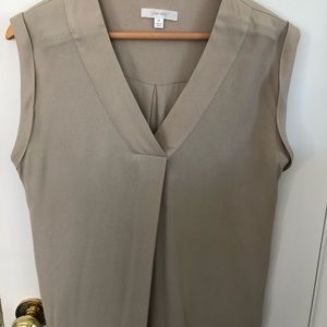 Taupe muscle tank style dress blouse